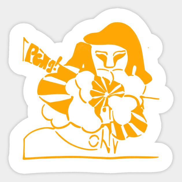 Stereolab Peng Sticker by Cyniclothes